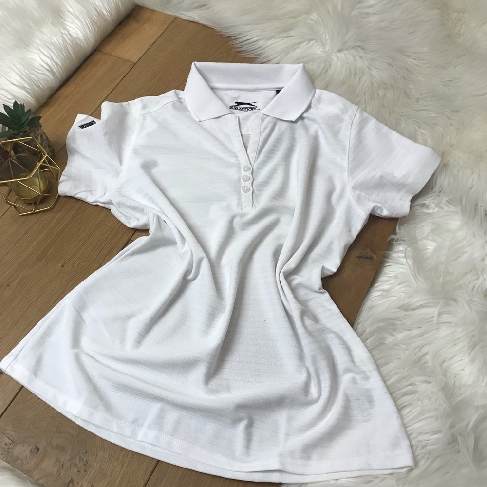 Slazenger White Golf Polo Nwt 953